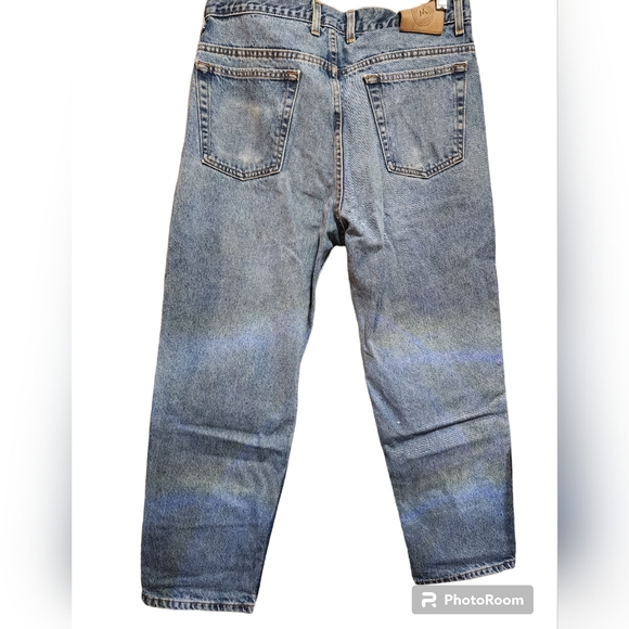 Mens Blue Jeans Light Wash 100% Cotton 14946 Members Mark Size 34X30 - Picture 3 of 3